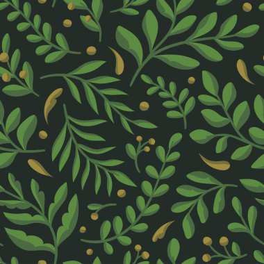 Çiçeksiz desen, vektör illüstrasyonu.