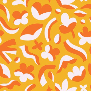 Soyut şekilli kusursuz desen, web illüstrasyonu