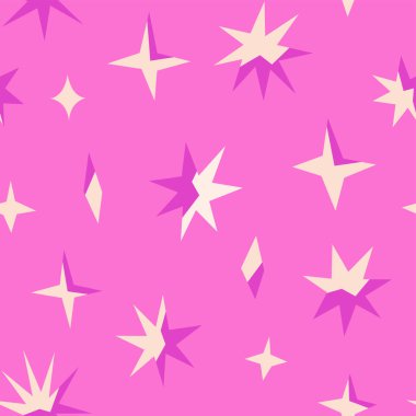 seamless pattern with stars. modern stylish texture. 