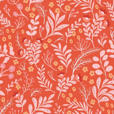 beautiful  pattern with flowers,  web illustration