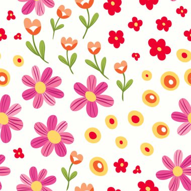 beautiful  pattern with flowers,  web illustration