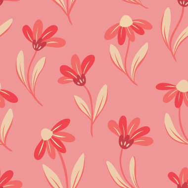 beautiful  pattern with flowers,  web illustration