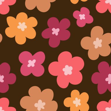 beautiful  pattern with flowers,  web illustration