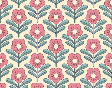 beautiful  pattern with flowers,  web illustration