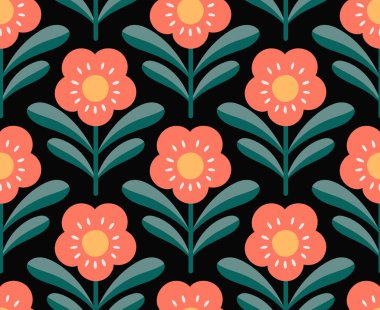 beautiful  pattern with flowers,  web illustration