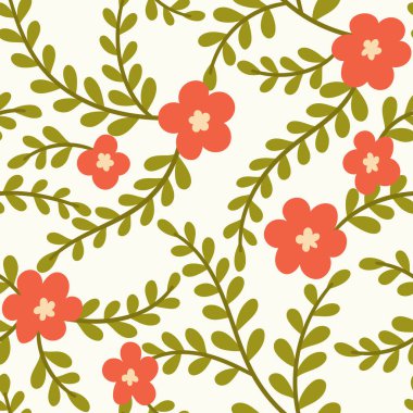 beautiful  pattern with flowers,  web illustration