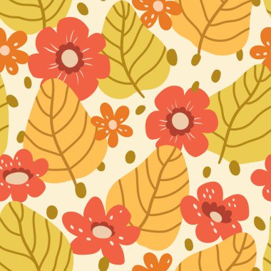beautiful  pattern with flowers,  web illustration