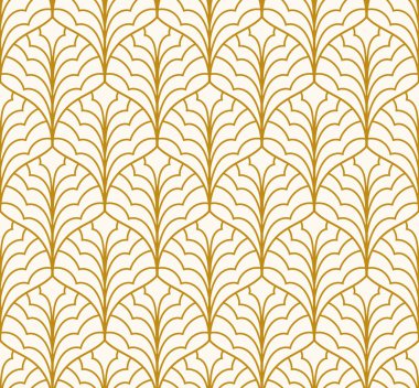 Modern sanat deco kusursuz desen. Moda soyut dokusu. Vektör geometrik arkaplan.