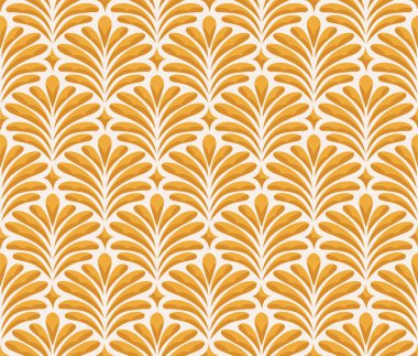 Güzel, dikişsiz sanat deco deseni. Modern soyut vektör arkaplanı. Geometrik çiçek dokusu.