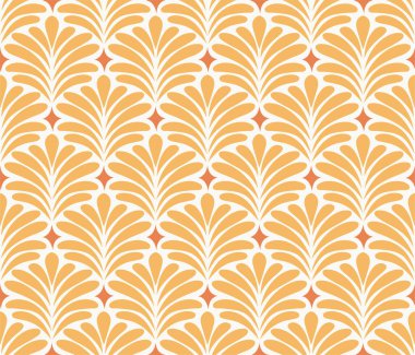 Güzel, dikişsiz sanat deco deseni. Modern soyut vektör arkaplanı. Geometrik çiçek dokusu.