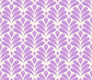 Modern, sevimli, çiçek dekolteli, kusursuz desenler. Yapraklı vektör damasyon. Dekoratif botanik arkaplan.