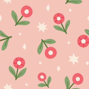 Güzel, pürüzsüz desen, çiçekli arka plan. 