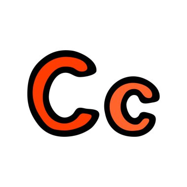 İngilizce harflerin alfabesi. Mektup işareti. Çizgi film çizimleri beyaz arkaplanda izole edilmiş. El çizimi taslak tarzı. Harf çizimi