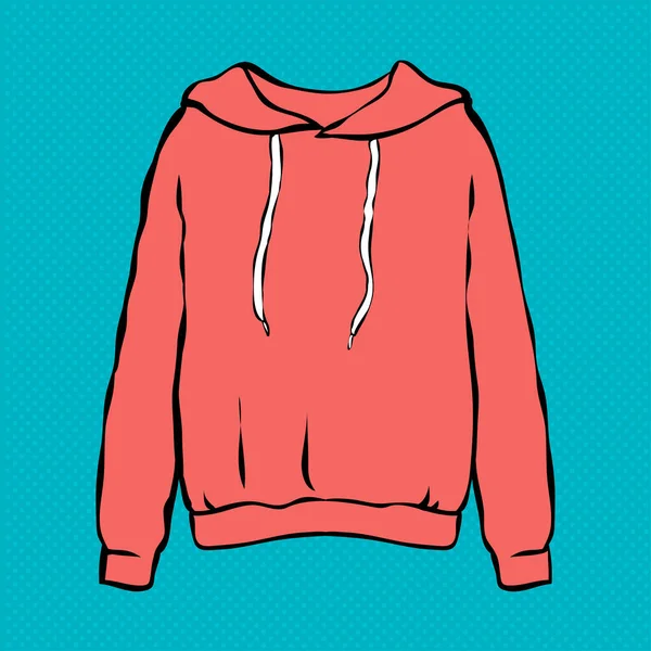 Chaqueta Deportiva Femenina Rosa Con Capucha Ropa Moda Belleza Moda — Vector de stock