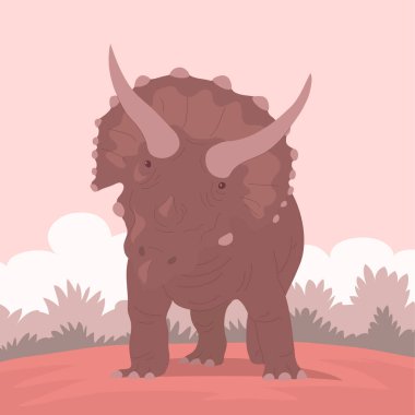 Jurasik dönemin tehlikeli boynuzlarıyla Triceratops