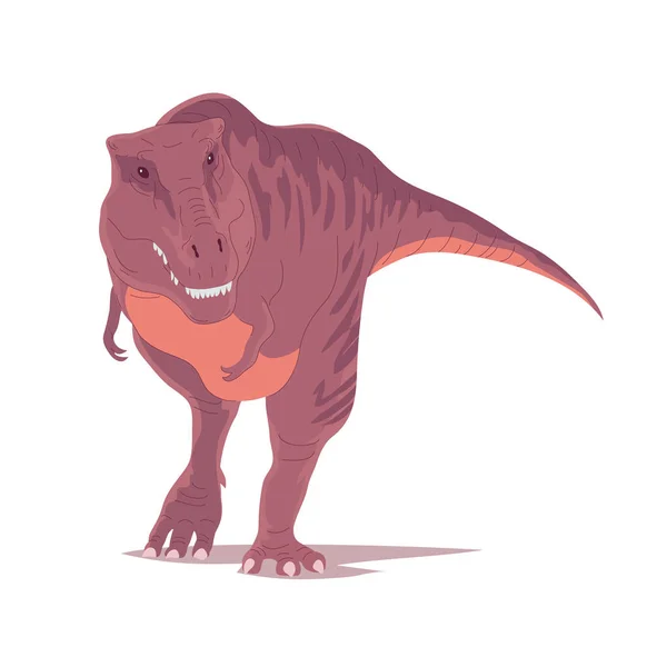Predatory Dinosaurie Tyrannosaurus Rex Från Jura Perioden — Stock vektor
