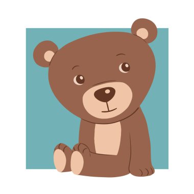 Beyaz arka planda oyuncak ayı