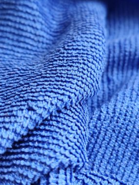 texture of blue fabric as background