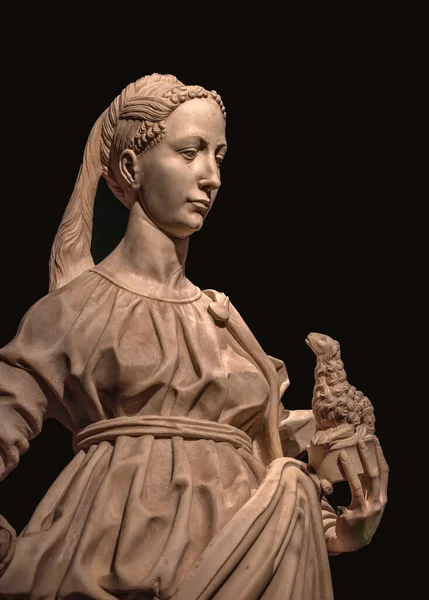 Statyn Agnes Inne Museum Milan Cathedral Duomo Milano Italien Augusti — Stockfoto