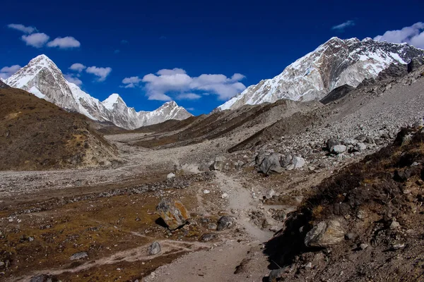 Everest Bázistábor Amadablam Trekking Nepáli Solukhumbu Himalájában — Stock Fotó