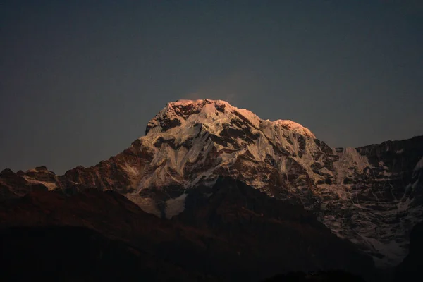Mardi Himal Machhapuchhare Гора Аннапурна Видима Під Час Бази Аннапурна — стокове фото