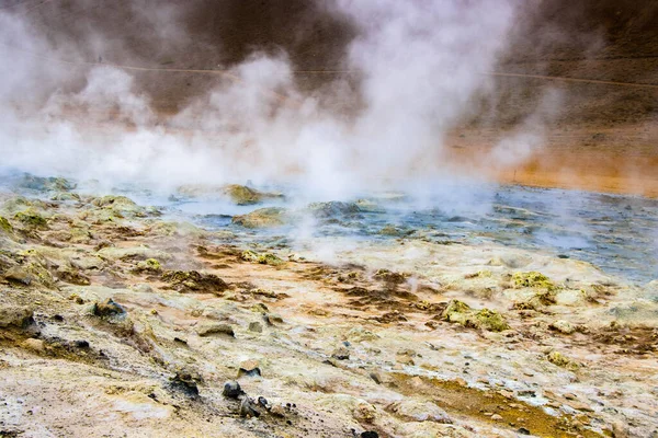 Volcanic Lava Hverir Myvatn Geothermal Area Iceland — Stock Photo, Image