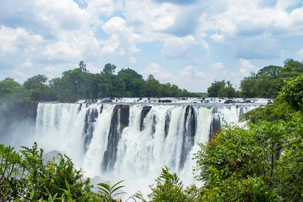 Cachoeiras Bonitas Lumangwe Falls Rio Kalungwishi Norte Zâmbia África — Fotografia de Stock