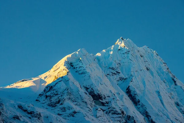 Sonnenaufgang Berg Manaslu Gesehen Manaslu Circuit Trek Himalaya Nepal — Stockfoto