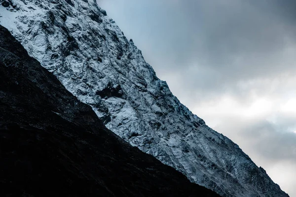 Schneebergmuster Himalaya Entlang Des Manaslu Circuit Trek Nepal — Stockfoto
