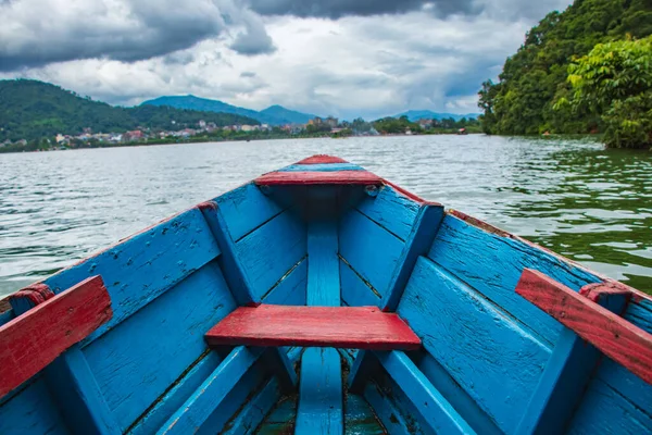 Beautiful Lake Boats Phewa Fewa Lake Pokhara Nepal — Stock Photo, Image