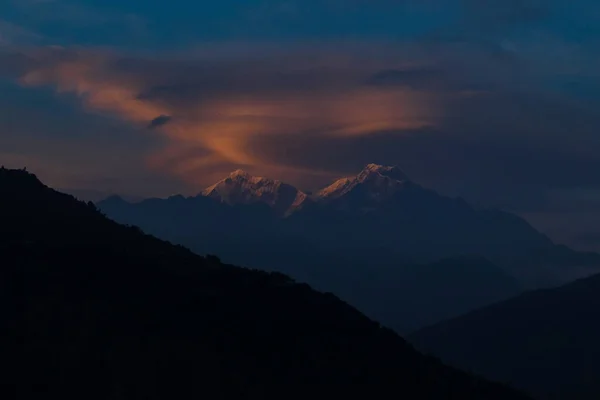 Sunrise Himalayas Mountain Sunset Everest Base Camp Trek Solukhumbu Nepal — Stock Photo, Image