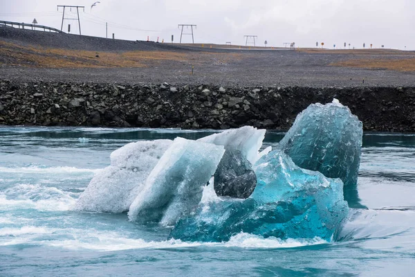 Ледниковые Лагуны Джоколсарлона Йоколсарлоне Исландия — стоковое фото