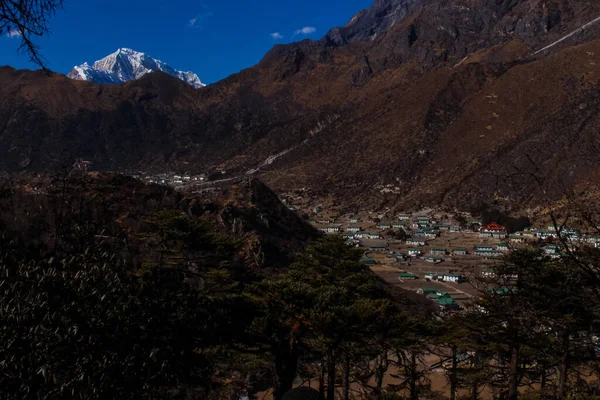 Everest Base Camp Amadablam Trekking Himalajach Solukhumbu Nepal — Zdjęcie stockowe