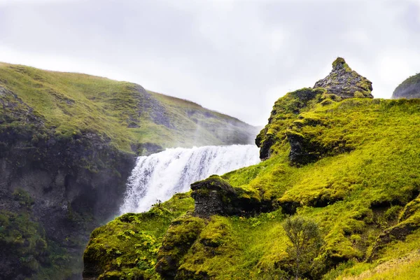 Cascadas Skogafoss Islandia Vistas Durante Ruta Del Círculo Dorado —  Fotos de Stock