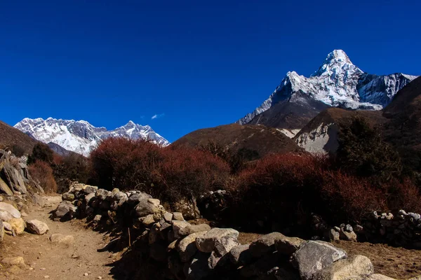 Campamento Base Del Everest Amadablam Trekking Himalaya Solukhumbu Nepal — Foto de Stock