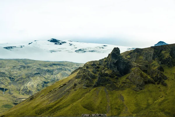 Recorrido Por Carretera Circunvalación Islandia Con Hermoso Paisaje Verde Natural —  Fotos de Stock