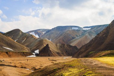 Renkli Dağlarda Yürüyüş, Yeşil Yosun, Jeotermal Havuzlar, Güzel Volkan Vadisi ve Lav Alanları Landmannalaugar, İzlanda