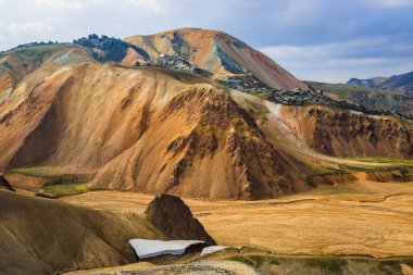 Renkli Dağlarda Yürüyüş, Yeşil Yosun, Jeotermal Havuzlar, Güzel Volkan Vadisi ve Lav Alanları Landmannalaugar, İzlanda