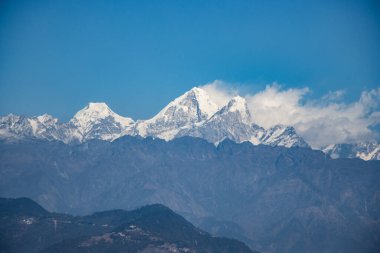 Beautiful HImalayan Mountain Range Ganesh, Langtang, Everest,  HImal seen from Bhotechaur, Nepal