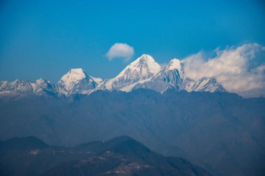 Beautiful HImalayan Mountain Range Ganesh, Langtang, Everest,  HImal seen from Bhotechaur, Nepal