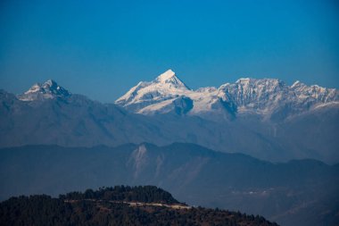 Beautiful HImalayan Mountain Range Ganesh, Langtang, Everest,  HImal seen from Bhotechaur, Nepal