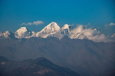 Beautiful HImalayan Mountain Range Ganesh, Langtang, Everest,  HImal seen from Bhotechaur, Nepal