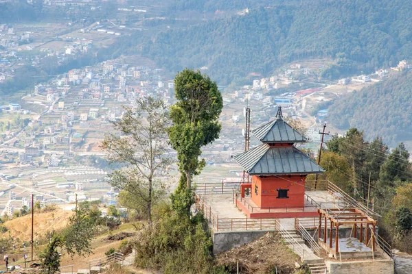 Manakamana Mai Ναός Nepali Αρχιτεκτονική Παράδοση Στο Kalupande Hills Indrasthan — Φωτογραφία Αρχείου
