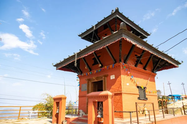 加德满都Indrasthan Kalupande Hills的Manakamana Mai寺尼泊尔建筑传统 — 图库照片