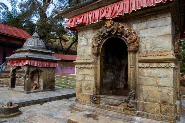 Храм Индрастана Пруд Индрадаха Горах Калупанде Чандрагири Катманду Непал — стоковое фото