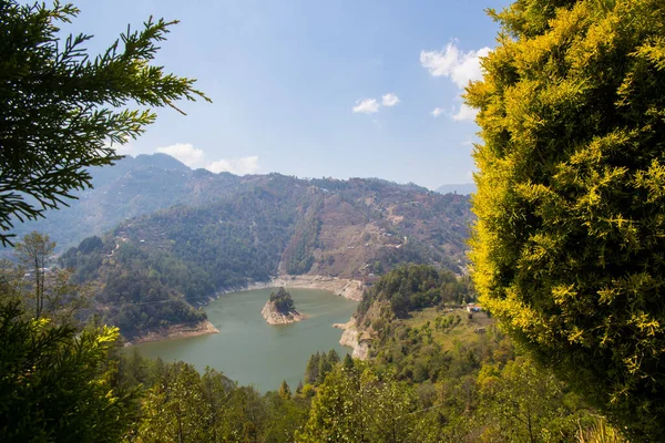 Kulekhani Indrasarovar Lake Krásné Nepálské Jezero Makawanpuru Nepál — Stock fotografie