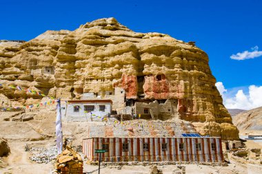 Lowo Nyiphug Namdrol Kuzey Mağara Manastırı Chhoser Village of Upper Mustang, Nepal