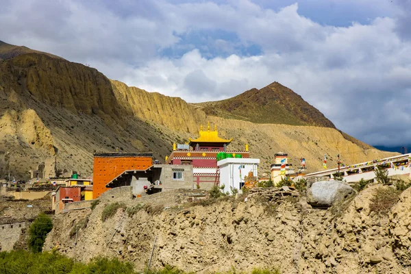 Kag Chode Thupten Samphel Ling Monastery Kagbeni Centuries Old Gompa —  Fotos de Stock