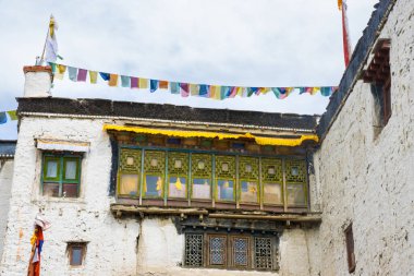Lo Manthang 'daki eski yasak krallığın kraliyet sarayı, Yukarı Mustang, Nepal