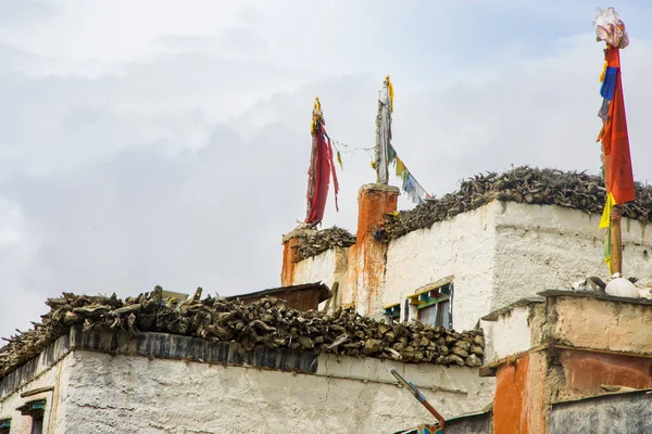 Manthang Daki Eski Yasak Krallığın Kraliyet Sarayı Yukarı Mustang Nepal — Stok fotoğraf